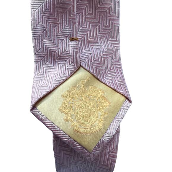 Donald Trump Signature Presidential Seal Collection Tie 100% Silk Pink Gold Bar - Picture 4 of 4